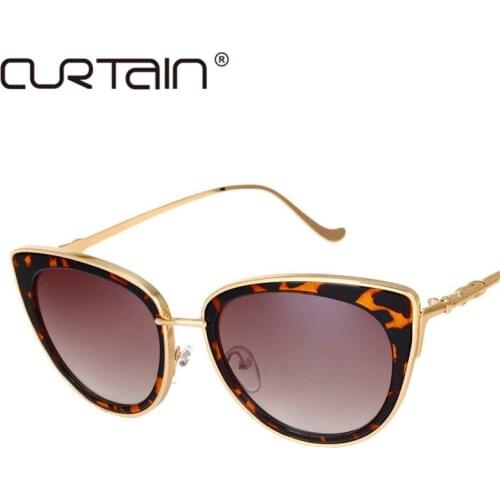 Retro Sexy Cat Eye Women Sunglasses Female Metal Frame Sunglasses Brand Designer Alloy Legs Glasses Oculos De Sol 2019