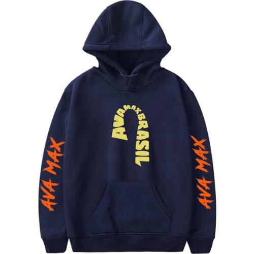 Oversize Ava Max Hoodie Men Fashion Sweatshirt Women Hoodies Streetwear Harajuku Pullover Boys Girls Clothes Hoodie Hip Hop Tops