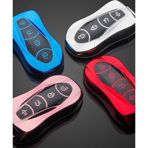 TPU Car Remote Key Case Cover For Geely Azkarra Tugella FY11 2019 2020 Atlas Pro New Emgrand GS X6 SUV EC7 Styling
