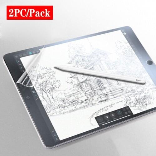 2pc/Pack Paper Feel Screen Protector for iPad Pro 11 12.9 2021/2020/2018 Matte Painting Like Writing on Paper for iPad Pro 12.9