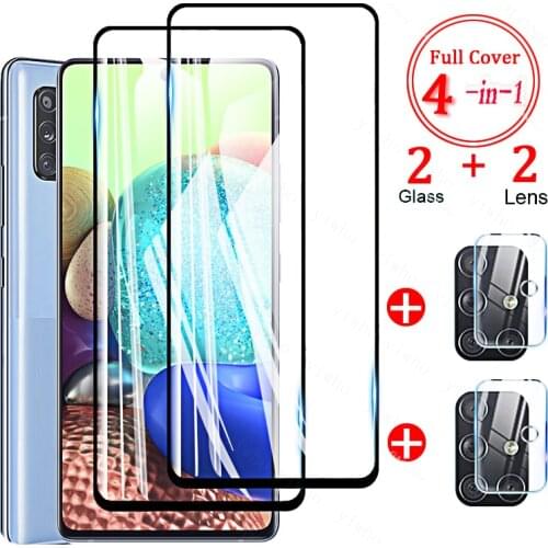 Tempered Glass Screen Protector for Samsung Galaxy A71 5G 4G Protective Glass Full Cover for Galaxy A716B A725 A 71 Camera Glass