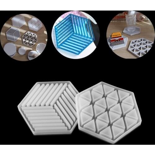 1pcs Cup Coaster Resin Molds Tray Artist Mold Irregular Coasters Resin Art DIY Tray Mould Jewelry Making Decoration Tools