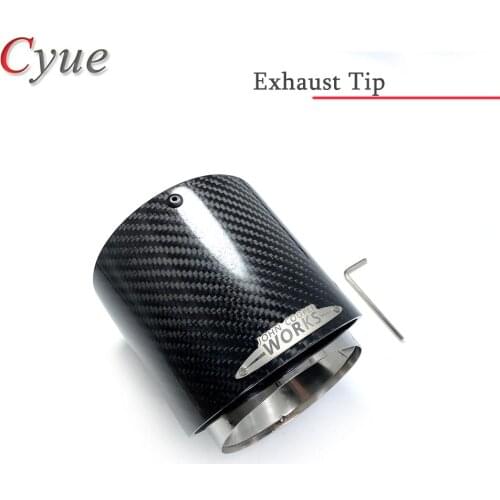 1 Piece 3K Carbon Fiber Exhaust Muffler Tips for MINI Cooper S R55 R56 R57 R58 R59 R60 R61 F54 F56 F57 F60