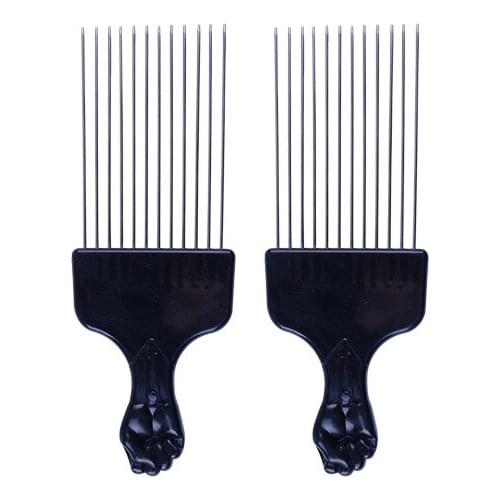 1Pcs Handle Grip Large Tooth Detangling Curly Hair Comb Back Head Styling Beard Oil Comb Men Hairdressing Wide Teeth Comb