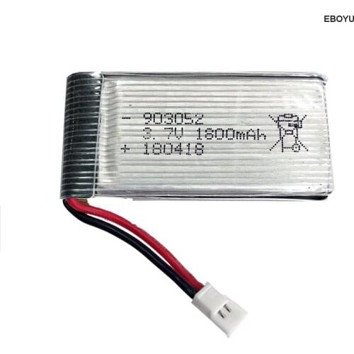 EBOYU 3.7V 1800mAh Li-po Rechargeable Battery for XKY KY101S S28 and other RC Quadcopter Drone