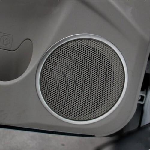 Car-styling stainless steel Door speaker ring Modified special decorative sticker case For Mitsubishi Pajero sport