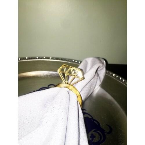 Bling Diamond Ring Acrylic Napkin Ring ,Acrylic Mirrored Napkin Ring For Garden birthday, baby shower