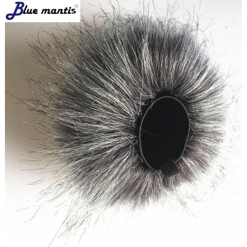 Blue MantisOutdoor Artificial Fur Wind Microphone Cover Muff Windscreen Sleeve Shield For SONY PCM-D10 Dead cat for SONY PCM-D10