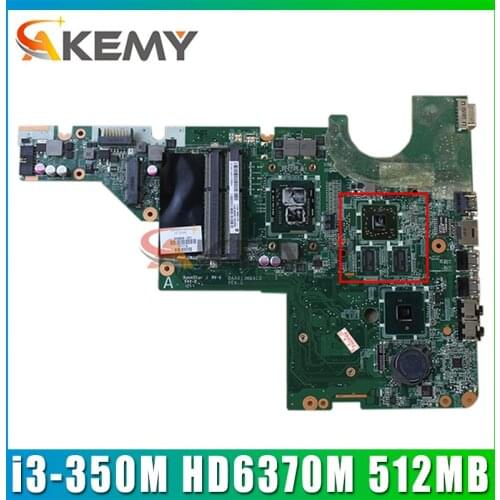 For HP G42 CQ42 CQ62 Laptop Motherboard DAAX1JMB6C0 634649-001 With i3-350M CPU HD6370M 512MB GPU DDR3 MB 100% Tested