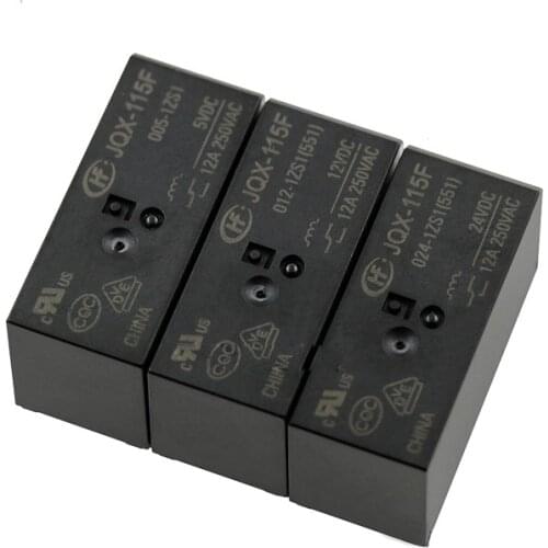 HOT 5V relay JQX-115F-005-1ZS1 HF115F-005-1ZS1 JQX 115F 005 1ZS1 HF115F 005 1ZS1 JQX115F0051ZS1 5VDC DC5V 5V 12A 250VAC 5PIN