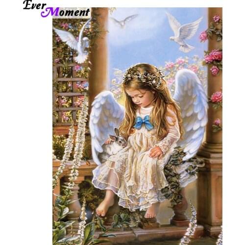 Love Angel Pattern Diamond Embroidery Icon DIY Needlework Diamond Painting Cross Stitch 3D 5D Rhinestones Decor Paintings ASF287