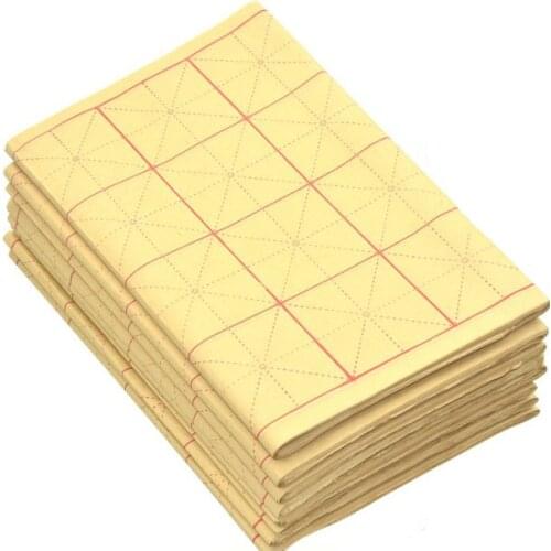 Beginner Brush Calligraphy Practice Xuan Paper Chinese Calligraphy Xuan Paper with Grids Thicken Bamboo Papel Arroz Rijstpapier