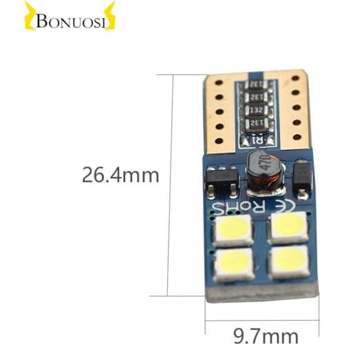 2PCS High Quality T10 8SMD 3030 LED Car Light Canbus NO OBC ERROR Auto Wedge Lamp W5W 8 SMD Led Parking Bulb 192 168 12V