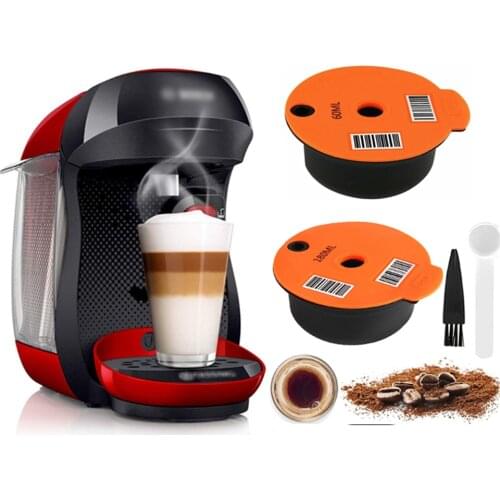 Kitchen Gadgets Refillable Eco-Friendly Basket Pod Filter For BOSCH-s Machine Tassimo 60ML / 180ML Reusable Coffee Capsule Maker