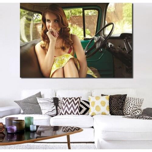 Lanaor Del Rey Hot Wall Art Canvas Posters Prints Painting Oil Wall Pictures Living Room Home Decoration Accessories Artwork HD