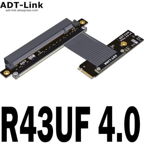 M.2 NVME Key M To PCI-E X16 Extension Adapter PCIe 4.0 X4 (gen4, 64G/bps)