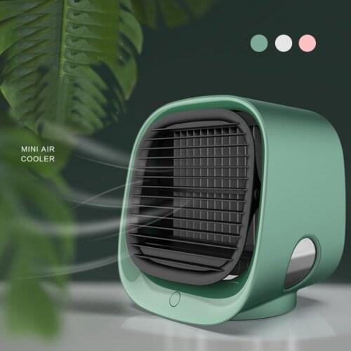New 5W USB Ionic Air Conditioner Portable Cooling Fan Multi-function Humidifier Purifier With Night Light for Office Desk Cooler