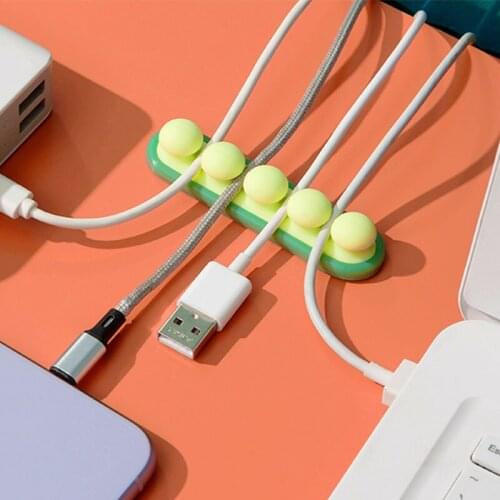 Silicone Wire Organizer Fixed Cable Organizers Desktop Storage Tool Household Items Home Accessories Desk Decoration