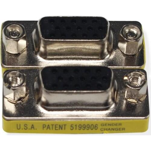 VGA SVGA KVM Female to Female Gender Changer Adapter Coupler Pieces of 2