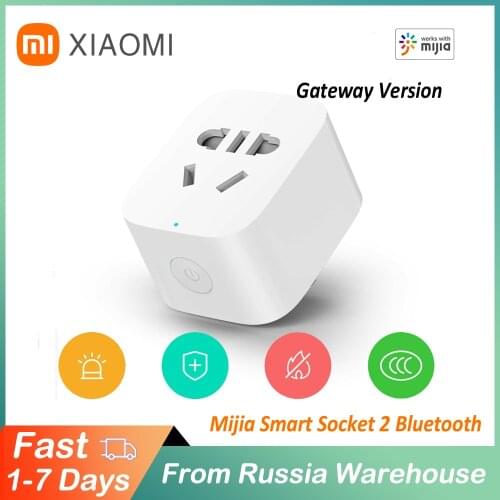 Xiaomi Mijia Smart Socket Bluetooth Gateway Version 2 way USB Power output Plug timing APP Remote Control Work with Mi home APP