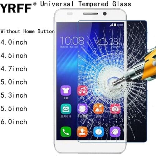 10PCS 2.5D Tempered Glass Screen Protector Universal Film 4.0 4.5 4.7 5.0 5.3 5.5 6.0 inch For Huawei ZTE Lenovo LG UMI Samsung