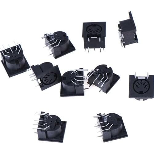 10Pcs/Set High Quality PCB Panel Mount Female Connector DIN 5-Pin Jack DS-5-01