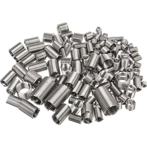 150pcs M3 M4 M5 M6 M8 Thread Repair Insert Kit Set Stainless Steel Helicoil Hardware Fastener Accessories