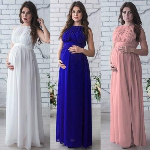 2020 New Summer Pregnant Women Dresses Maternity Dresses Women O Collar Short Sleeve Pregnancy Dress Maternity Sundress Clothes