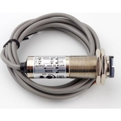 4-40cm 6-36V DC NPN 4 Wires NO/NC CDD-40N Optoelectric Switch Inductive Proximity Sensor Brass Case