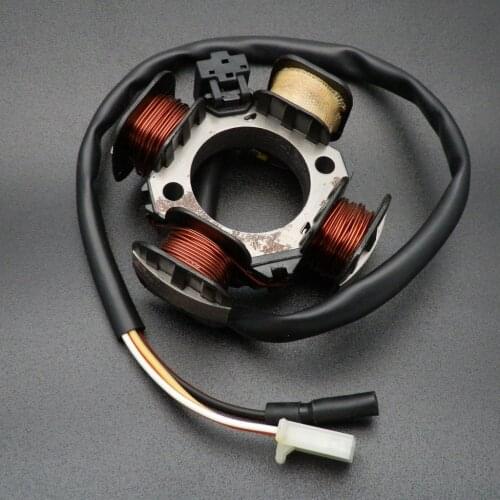 Magneto 4-Pole Stator Coil for SUZUKI AG50 60 Scooter H1E41QMB Sinnis Engine