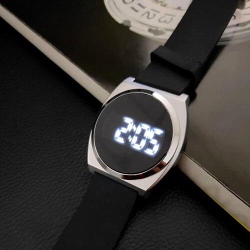 60% Dropshipping!!Simple Casual LED Touch Screen Digital Couple Watch Wristwatch Fashion Accessory