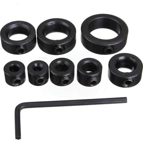 8 pieces/set of woodworking drill bit depth stop color locator high carbon steel drill bit locator first-class quality