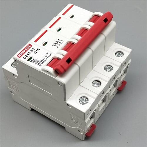 AC220V-400V DZ47-63 6A 4P 10A 16A 20A 25A 63A AC230V 32A 40A 50A Mini Circuit Breaker Cutout Miniature Household Air Switch