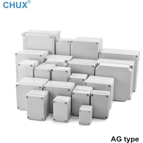 AG Series Waterproof Plastic Junction Box ABS Inner bottom plate plastic Housing Electronic Project Enclosure Case Boxes