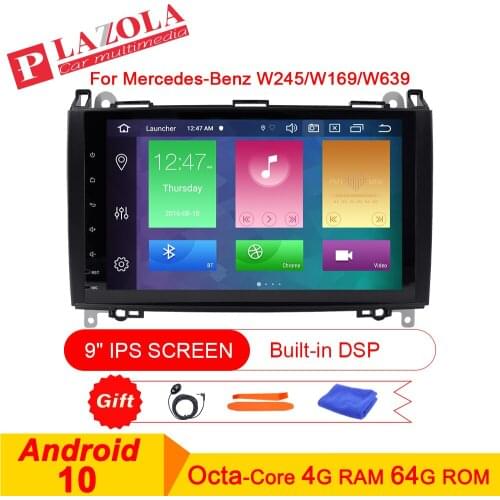 Android 10 Car Stereo Radio Player 9INCH For Mercedes-Benz B-Class W245 B200 A-Class W169 Vito W639 Sprinter W906 Carplay DVR
