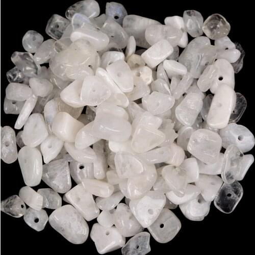 Natural Blue Moonlight Gravel Opal Stone Beads For Jewelry Making 15 Inches Bracelet Necklace Decoration Irregular Loose Beads