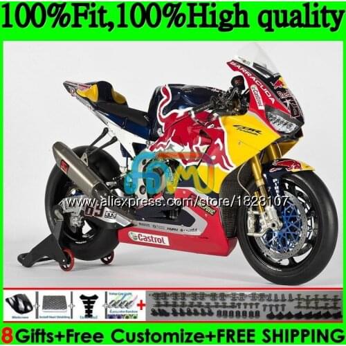 Injection For HONDA CBR 1000 RR CBR1000RR yellow red 17 18 19 145BS.27 CBR 1000RR CBR-1000RR CBR1000 RR 2017 2018 2019 Fairing