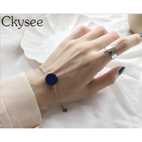 Ckysee Individuality 925 Sterling Silver Rings Korean Version Pointer Ring Adjustable Rings For Woman Original Fine Jewelry