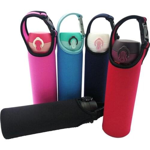 Creative New 1pcs Cloth Thermos Cup Bag Water Bottles Cover Sleeve Carrier Warm Heat Insulation Water Bottle Bags