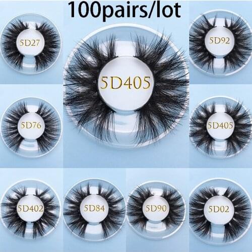 MIKIWI Wholesale order free logo100pairs/lot 100% Cruelty free natural resuable popular lashes Custom square box 5D MINK Eyelash