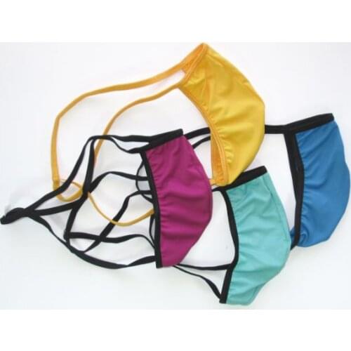 Mens string Thong G-string pouch Low Rise string soft jersey poly spandex g709B