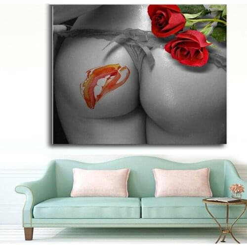 5D Diy Diamond Painting Full Drill Square Round Sexy Ass Body Art Embroidery Mosaic Lips Roses Flowers Cross Stitch Kits