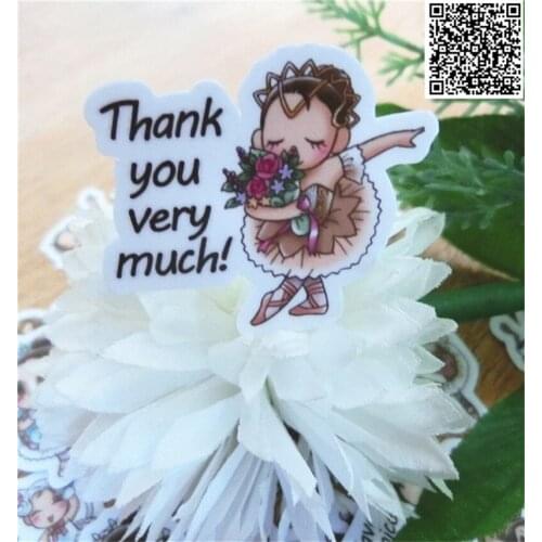 40 pcs Mixed Ballerina girl stickers for Home decor on phone book macbook laptop sticker decal fridge skateboard doodle toy