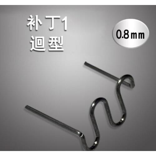 New!100pcs Stainless Steel Standard Pre Cut 0.8mm/0.6mm Hot Staples for Plastic Stapler Car Bumper Repair Hine W elder Wires