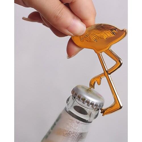 Bottle opener Creative Flamingo Shape Opener Home Club Bar Beer Soda Caps Bottle Opener Tool Bar kitchen tools accessories hot