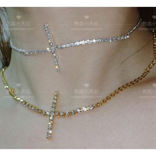 Cross shan zuan Necklace