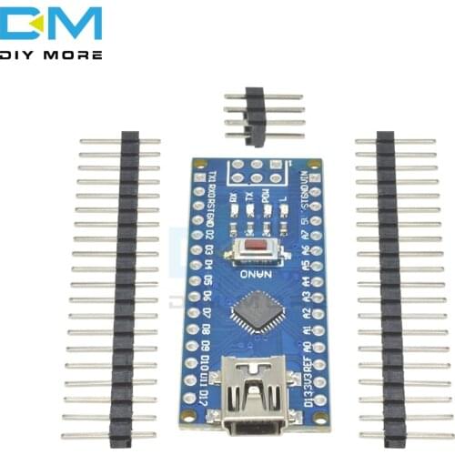 5PCS CH340 G CH340G ATmega328P Controller Board Compatible For Arduino USB Driver Nano V3.0 ATmega328 Replace FT232RL Mini USB
