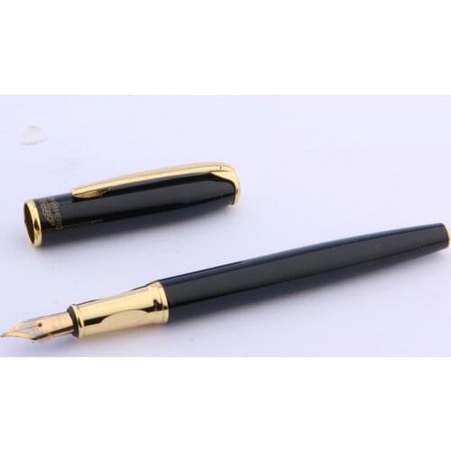 Luxury High quality Metal BLACK GOLDEN GIFT PEN NEW STUDENT Fountain Pen Stationery Office school supplies Writing ink pens new