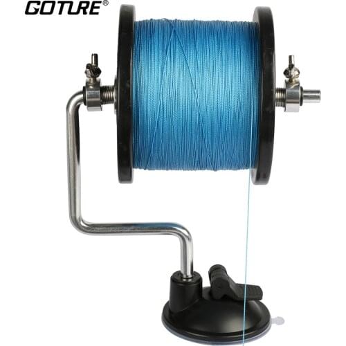 Goture Fishing Line Reel Spool Spooler System Tackle Silver Aluminum Exclusive Design Line Bobbin/Spool Winder Winding Device