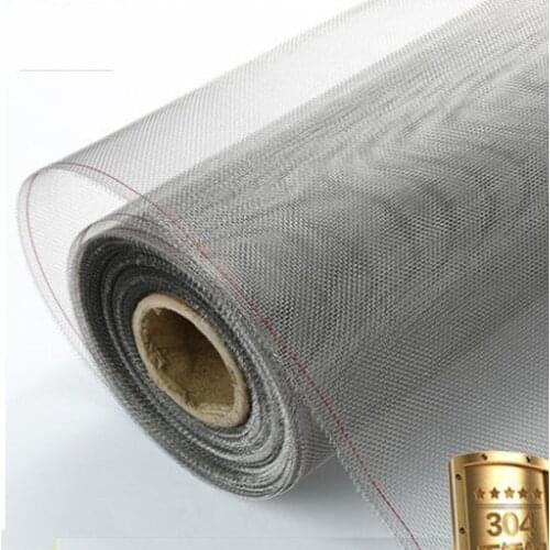 SS304 1m Indoor Insect Screen Anti Mosquito Net Customizable DIY metal windows net Mesh Material Screen Mosquito Bug Room